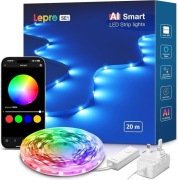 Taśma LED Lepro 20m RGB WiFi BT sterowanie app