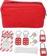 Zestaw do blokowania włączników skrzynek elektrycznych kłódki przywieszki M