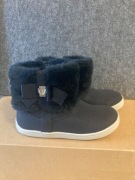 Skórzane botki Mayoral, ocieplane, granat, rozm 25