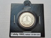 1 zł złoty 1993 Stan I menniczy (5)