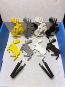 Emblemat łoś + uchwyt grill Volvo P80 C70 S70 V70 9178483 9190777 Druk 3D