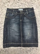 krótka spódnica jeans granatowa C&A