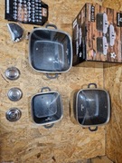 Zestaw garnków KLONBERG ceramiczne 6 el Marmurowych KB-4057