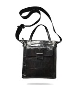 JOOP! skóra naturalna torebka czarna croco jakość listonoszka unisex