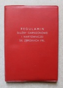 1548 Regulamin Służby Garnizonowej i Wartowniczej Sił Zbrojnych PRL 