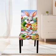 Pokrowiec na krzesła 6 szt Wielkanoc- królik