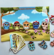 Układanka na rzepy karta pracy zabawka pomoc dydaktyczna Montessori