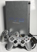 Sony PlayStation 2 PS2 Fat SCPH-50003 Srebrna Silver 2x Pad Kable