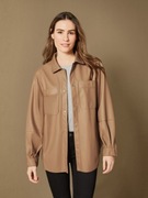 ESMARA Koszula damska oversize o wyglądzie skóry, rozmiar L