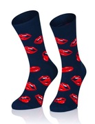 Skarpety Intenso EU 41-43 granatowe z nadrukiem 