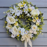 Wianek na drzwi dekoracja ozdoba prezent wielkanoc wiosna dekoracja 