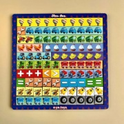 Drewniane puzzle "Schody matematyczne: Transport"