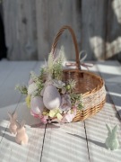 Koszyk na Wielkanoc, wiklinowy koszyczek na święconkę