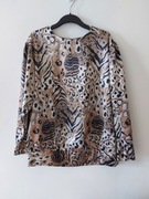 Bluzka wizytowa wzory satyna atłas Sylwester