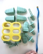 IKEA Uppfylld, foremka do lodów / ice pop maker, turkusowy-żółty