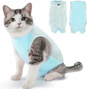  Kombinezon dla kota po operacji, (jasnoniebieski, rozmiar S)