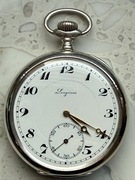 Zegarek kieszonkowy Longines srebro 54mm
