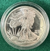Srebrna moneta/medal 1oz, Walking Liberty, In God we Trust