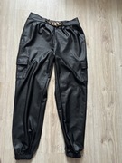 Skórzane spodnie na gumce