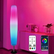 Inteligentna lampa stojąca RGB, nowoczesna, synchronizacja muzyki