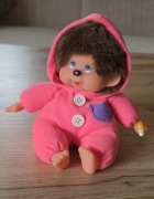 Maskotka retro małpka Monchhichi piżamka vintage gumowa głowa