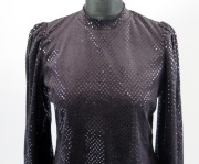 Nienoszona glamour bluzka aksamitna Beloved r. M 38