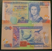 Belize 100 dollars 2021 UNC