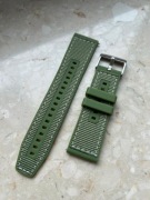 Pasek do zegarka lub smartwatcha zielony 22mm
