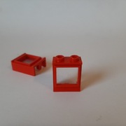Lego 7026 window with fixed glass 1x2x2 
