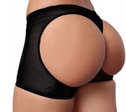 Majtki Figi damskie podnoszące i modelujące pośladki Czarne r. 2XL