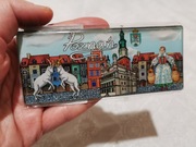 Magnes na lodówkę POLSKA Poznań koziołki bamberka ratusz rynek