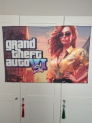 GTA VI plakat materiałowy 100xs64cm/ Mapa Gra o Tron