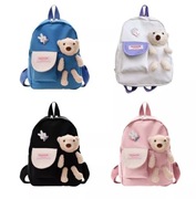 Plecak dla Dzieci pluszowy miś -czarny