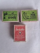 Zapałki kolekcjonerskie zestaw 3 szt Polska  .