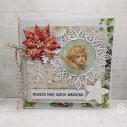 Kartki świąteczne, kartka Boże Narodzenie ręcznie robione z kopertą