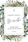 Podziękowanie dla gości CHRZEST magnes na lodówkę