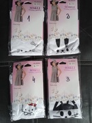 Białe rajstopy dla dziewczynki wiek 9/11 lat 