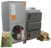 VIGAS 18 DPA Kocioł zgazowujący drewno + pellet klasa 5 ZUM 