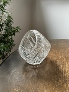 Kryształowy mały koszyk vintage PRL