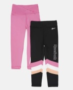 Leginsy dla dziewczynki na 116 cm Reebok 2 szt Zestaw
