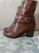 brązowe skórzane kozaki Lavorazione Artigiana rozm. 40