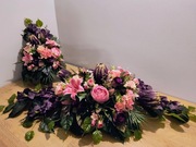 Stroik na grób, kompozycja na cmentarz wiązanka z wazonem, zestaw ST23k