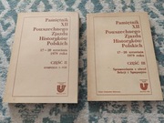 2x Książka Pamiętnik XII Powszchnego Zjazdu historyków Polskich tom 2 i 3 