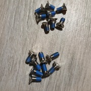 Śruby do wiązania snowboardowe 8szt 16 mm + 8 szt 14 mm NOWE ! F2, Nito 