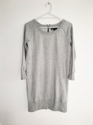 Cubus * długa szara bluza long dresowa sukienka * 36 S