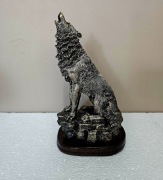 Posąg Wilka 26,5cm z żywicy, realistyczny.