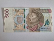 500 zł serii AA banknot kolekcjonerski