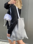 Szara szoperka torba na zakupy