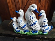 Figurki gąsek Vintage sielski wiejskie klimaty