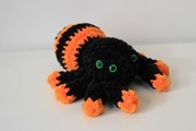 Szydełkowy pomarańczowy pająk pluszowy | Halloween | Amigurumi